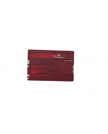 Victorinox SWISSCARD czerwony przezroczysty nr 1