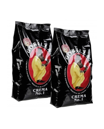 Joerges Gorilla Crema No.1 zestaw 2 kg kawy ziarnistej nr 1
