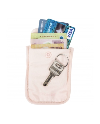Pacsafe Coversafe S25 orch. pink dyskretny portfel pod biustonosz nr 1