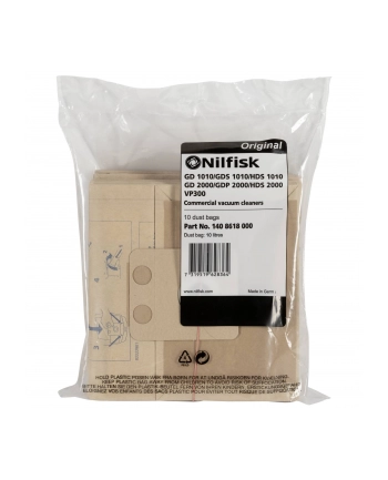 Nilfisk 10x worki do odkurzaczy do VP 300 HEPA EU2   VP 100 EU nr 1