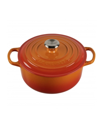 Le Creuset Signature brytfanna okragla 20 cm czerwona nr 2