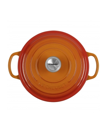 Le Creuset Signature brytfanna okragla 20 cm czerwona nr 1