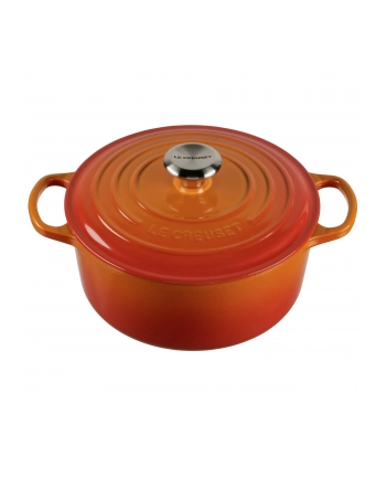 Le Creuset Signature brytfanna okragly 24 cm czerwona nr 2