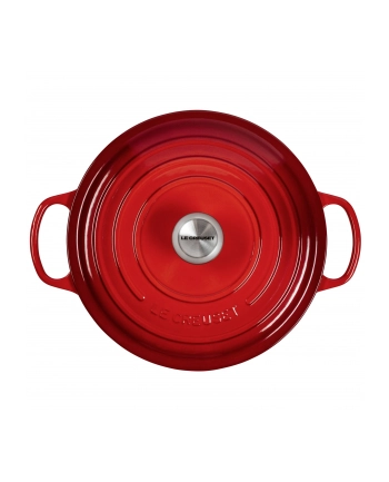 Le Creuset Signature brytfanna okragla 28 cm wisniowa nr 1