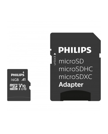 Philips MicroSDHC Card      16GB Class 10 UHS-I U1 incl. adapter nr 1