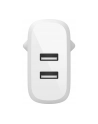 Belkin Dual USB-A ladowarka, 24W z kablem Lightning 1m, bialy - nr 4
