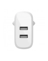 Belkin Dual USB-A ladowarka, 24W z kablem USB-C 1m, bialy - nr 4