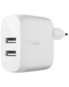 Belkin Dual USB-A ladowarka, 24W z kablem USB-C 1m, bialy - nr 6