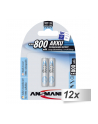 12x2 Ansmann maxE NiMH akumulat. Micro AAA 800 mAh - nr 1