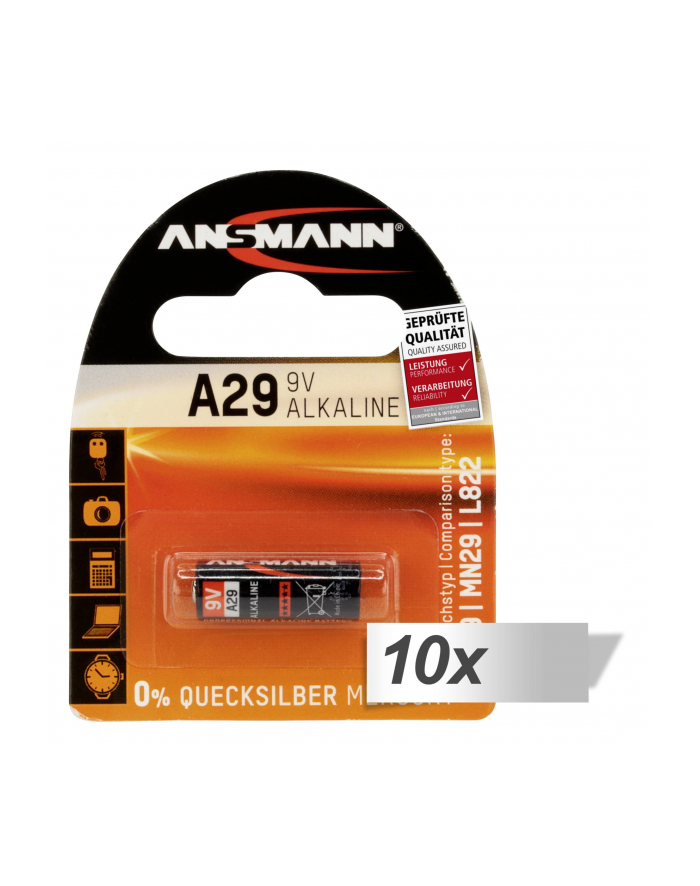 10x1 Ansmann A 29 LR 29 główny