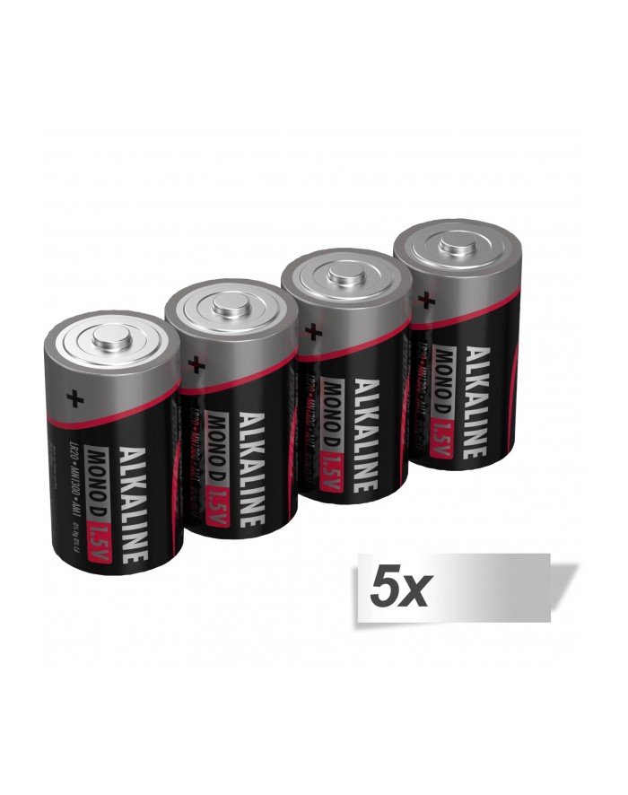 5x4 Ansmann Alkaline Mono D LR 20 red-line główny