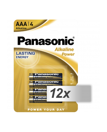 12x4 Panasonic Alkaline Power Micro AAA LR03