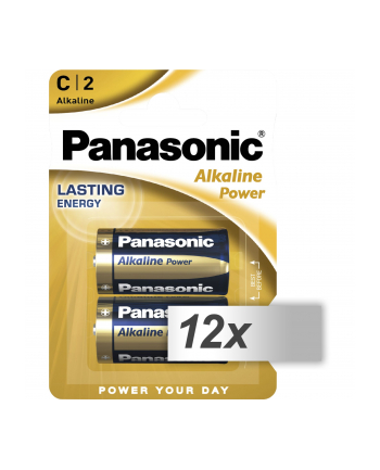 12x2 Panasonic Alkaline Power Baby C LR 14