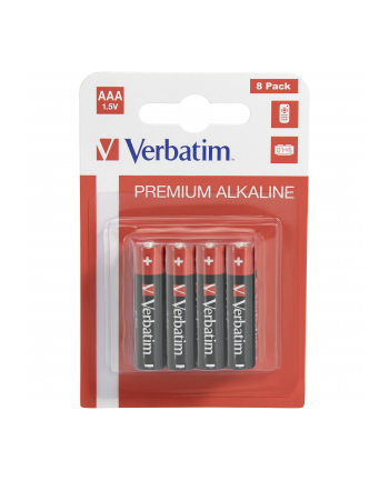 1x8 Verbatim Alkaline battery Micro AAA LR 03            49502