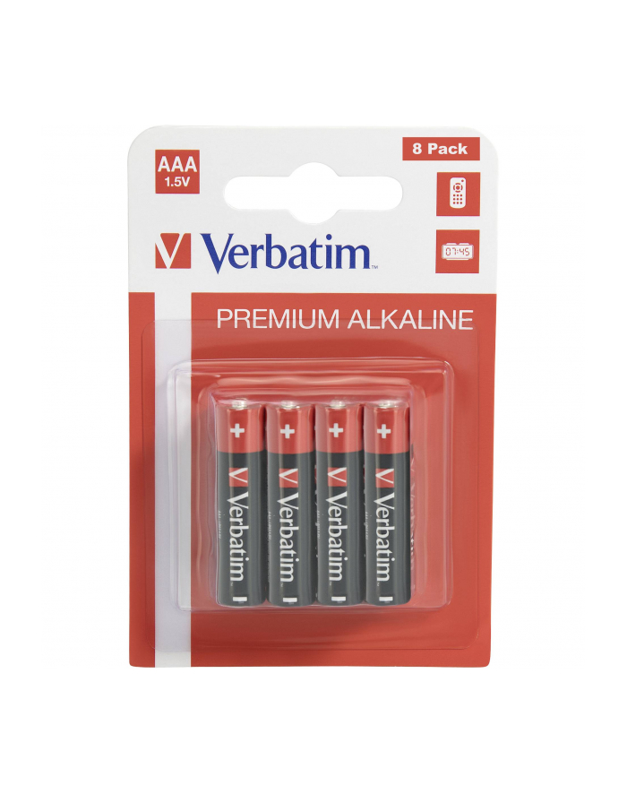 1x8 Verbatim Alkaline battery Micro AAA LR 03            49502 główny