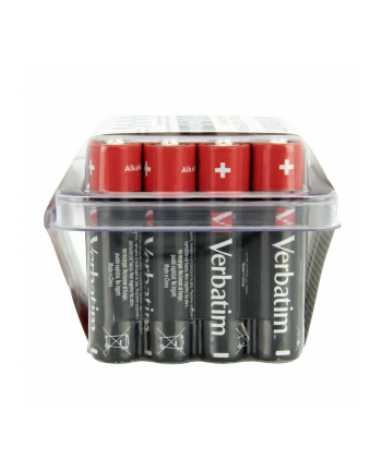 1x24 Verbatim Alkaline battery Micro AAA LR 03 PVC Box    49504