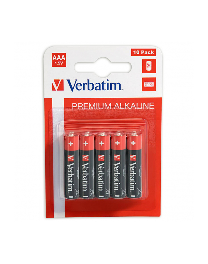 1x10 Verbatim bateria alkaliczna Micro AAA LR 03            49874 główny