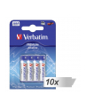 10x4 Verbatim bateria alkaliczna Micro AAA LR 03            49920 - nr 1