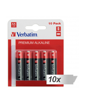 10x10 Verbatim bateria alkalicz. Mignon AA LR 06            49875