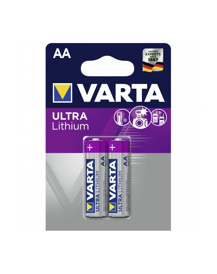 10x2 Varta Ultra Lithium Mignon AA LR 6 główny