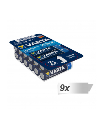 9x12 Varta Longlife Power AA LR 6 Ready-To-Sell Tray Big Box