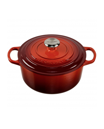 Le Creuset Signature brytfanna okragla 24 cm wisniowa