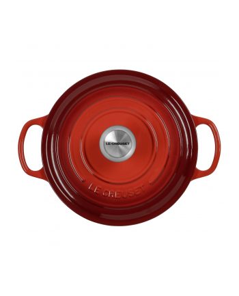 Le Creuset Signature brytfanna okragla 24 cm wisniowa