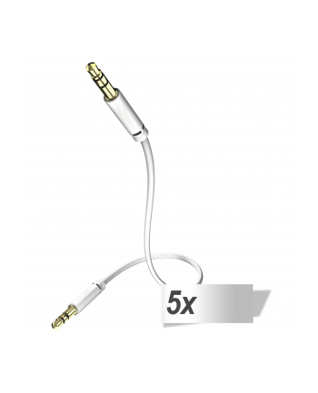 in - akustik 5x in-akustik Star Audio kabel 3,5 mm jack 0,5 m