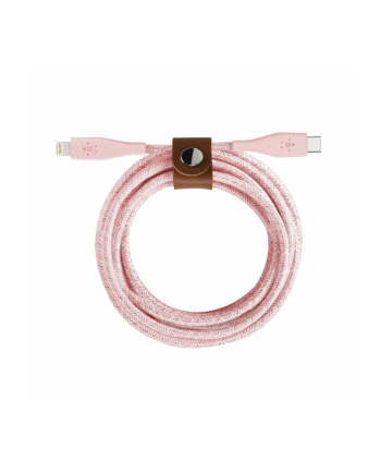 Belkin DuraTek Plus Lightning / USB-C, 1,2m, pink, cert. MFI