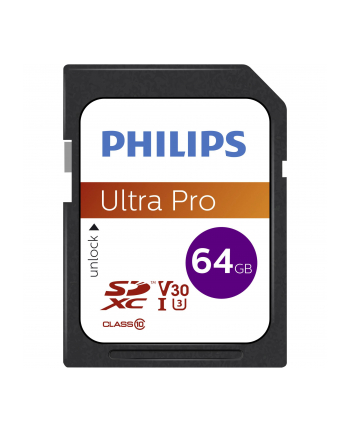Philips SDXC Card           64GB Class 10 UHS-I U3 V30 A1 nr 2