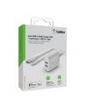 Belkin Dual USB-A ladowarka, 24W z kablem Lightning 1m, bialy - nr 3
