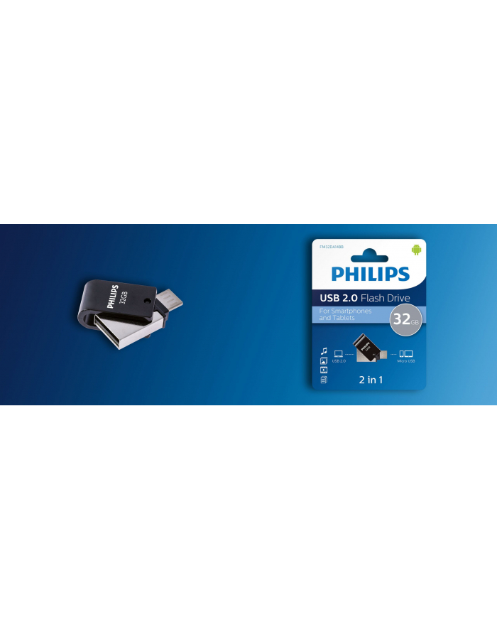 Philips 2 in 1 OTG          32GB USB 2.0 + Micro B Midnight Black główny