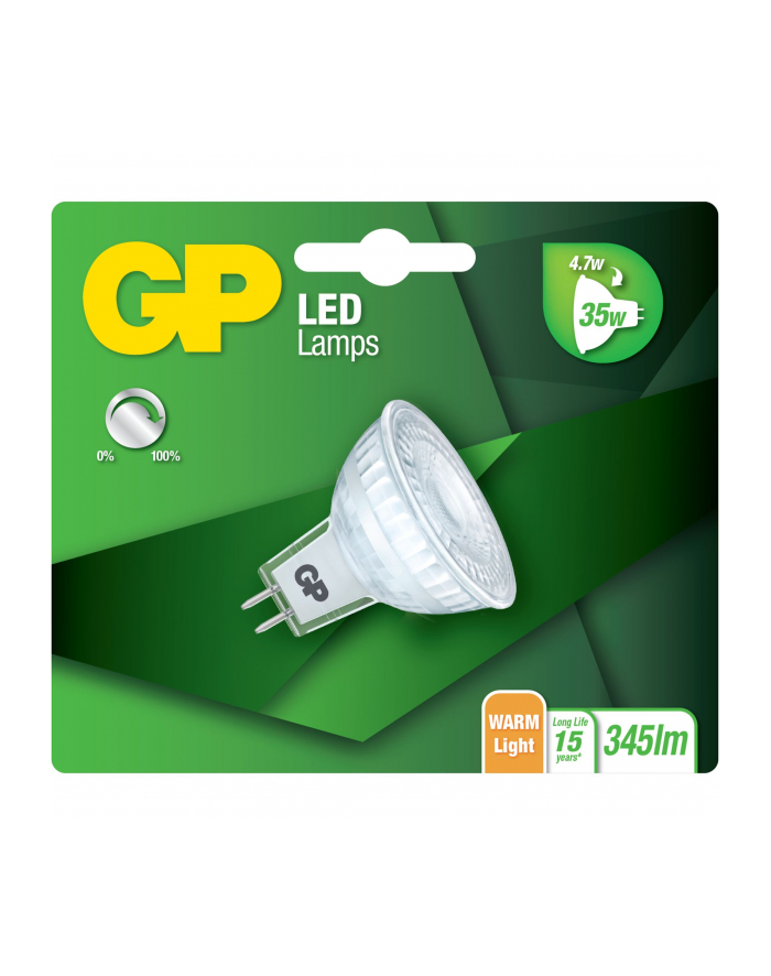 gp batteries GP Lighting LED GU5.5 MR16 refl. 4,7W (35W) 345 lm DIM  GP 084983 główny