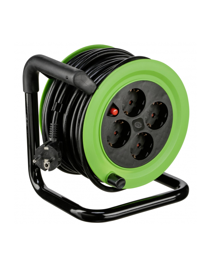 REV Mini Drum w 4 safety sockets 15m green Kolor: CZARNY główny