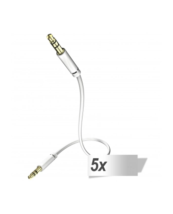 in - akustik 5x in-akustik Star Audio kabel 3,5 mm jack 0,75 m