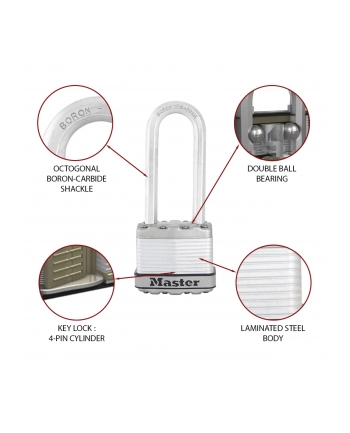 masterlock Master Lock Padlock laminated Steel Body       45mm M1(wersja europejska)RDLJ nr 2