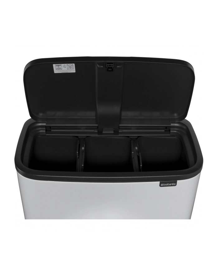 Brabantia Bo Touch Bin kosz na smieci, bialy, 3 x 11 L główny