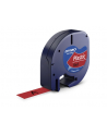 Dymo Letratag tasma plastik czerwony 12 mm x 4 m - nr 20