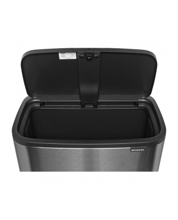 Brabantia Bo Touch Bin kosz na smieci stal matowa FPP, 36 L