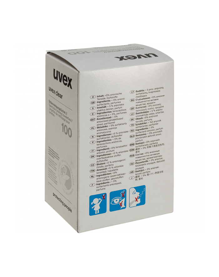 uvex lens cleaning towelettes 100 pcs. główny