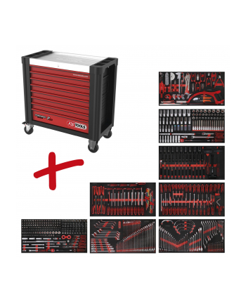 KS Tools Performanceplus Tool Trolley Set P25 with 564 Tools