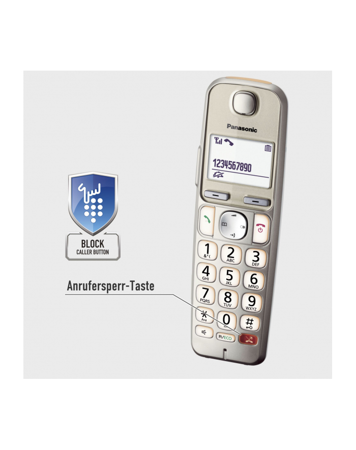 Panasonic KX-TGE260GN champagne główny