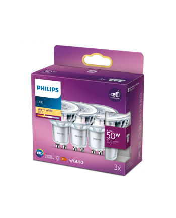 Philips LED Spot GU10 3-Pack 4,6W (50W) 2700K 355lm