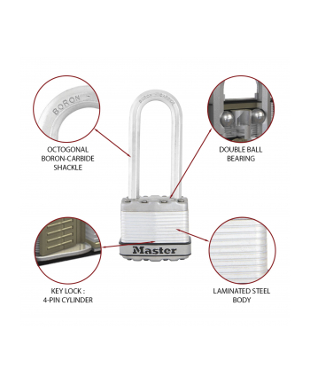 masterlock Master Lock Padlock laminated Steel Body       45mm M1(wersja europejska)RDLJ