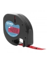 Dymo Letratag tasma plastik czerwony 12 mm x 4 m - nr 13