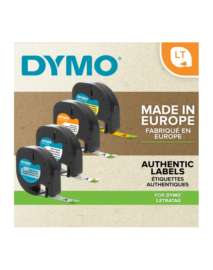 Dymo Letratag Band Plastik zielony 12 mm x 4 m główny