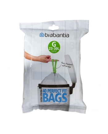 Brabantia PerfectFit worki na smieci  Typ G 25-30 L, 40 szt. nr 2