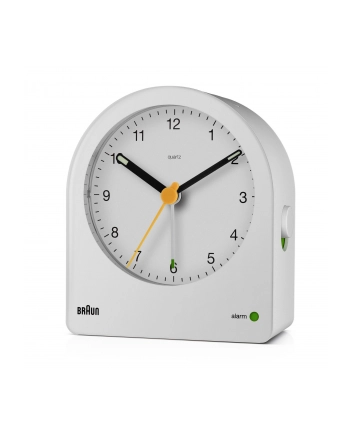 BRAUN BC22 W budzik kwarcowy bialy nr 1