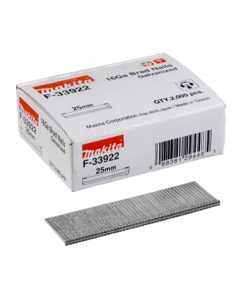 Makita Gauge Brad Nails 1,6x25mm F-33922  2000 pcs. nr 1