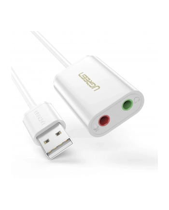 UGREEN USB-A To 3.5mm External Stereo Sound adapter White 15cm nr 1
